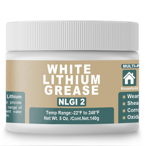 White lithium grease lubricant - white,