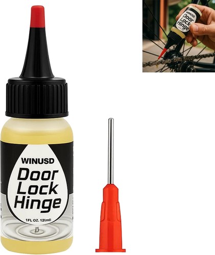 Door hinge lubricant needle
